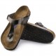 Dámské sandále Birkenstock 1003676, Gizeh NL SF, Metallic Anthracite